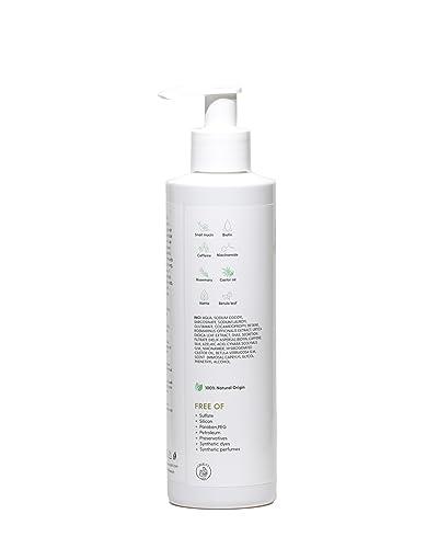 ZAIN1.618 Natural Hair growth Shampoo With Snail Mucin, Rosemary, Biotin, Niacinamide, Castor oil and Caffeine.(Mimosa, 8.45 oz) pH Level 5.2