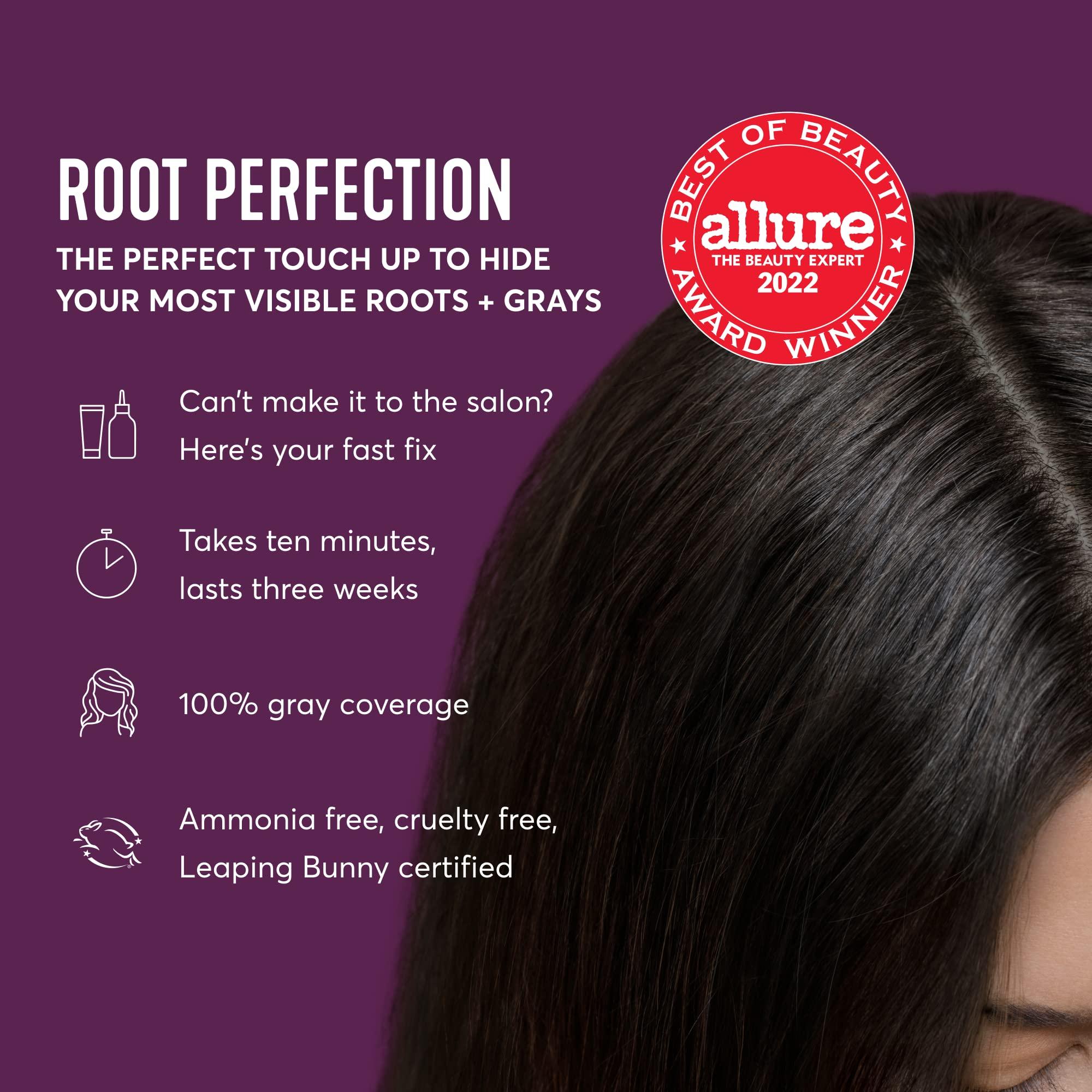 Madison Reed Madison Reed Root Perfection Permanent Root Touch Up, Darkest Brown 4N Spoleto, 10 Minutes for 100% Gray Root Coverage, Ammonia-Free Hair Dye, Two Applications