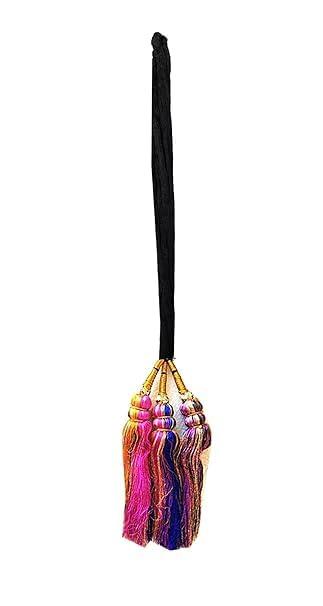 Generic Punjabi Style Pranda Prandi Hair Extension With Multicolor Hanging For Women\'s Girl\'s (Set of 1)