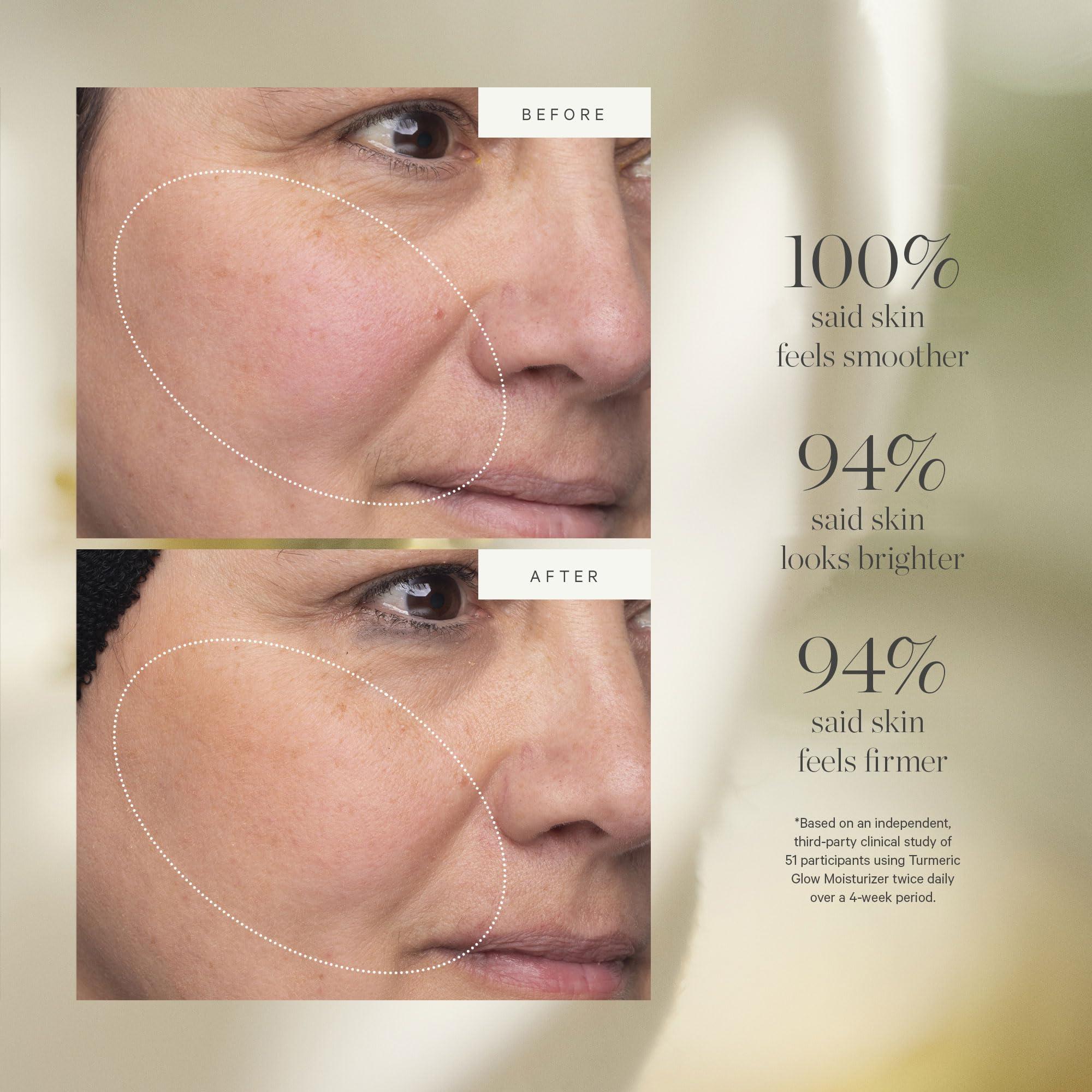 KORA Organics KORA Organics Turmeric Glow Facial Moisturizer, Hydrating Face Cream to Soften & Plump Skin, For Oily and Combination Skin, Certified Organic & Cruelty-Free, 1.69 Fl Oz