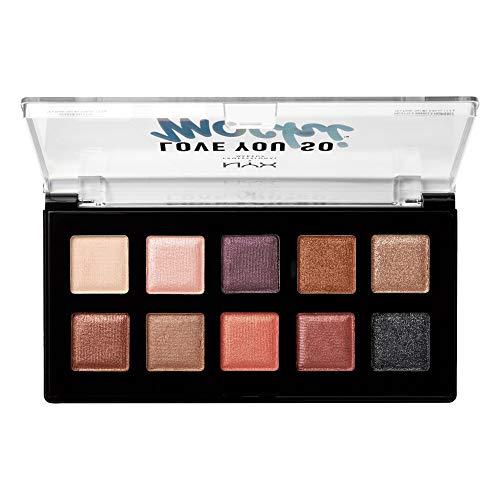NYX PROFESSIONAL MAKEUP NYX PROFESSIONAL MAKEUP Love You so Mochi Eyeshadow Palette, Sleek and Chic, 0.46 Ounce