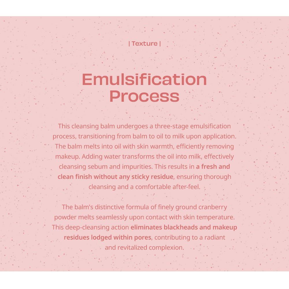 House of Hur House of Hur Purifying Cleansing Balm, Sherbet-Type Formulation, Practical Grinder Type - effectively eliminating makeup residue and blackheads without causing dryness or irritation