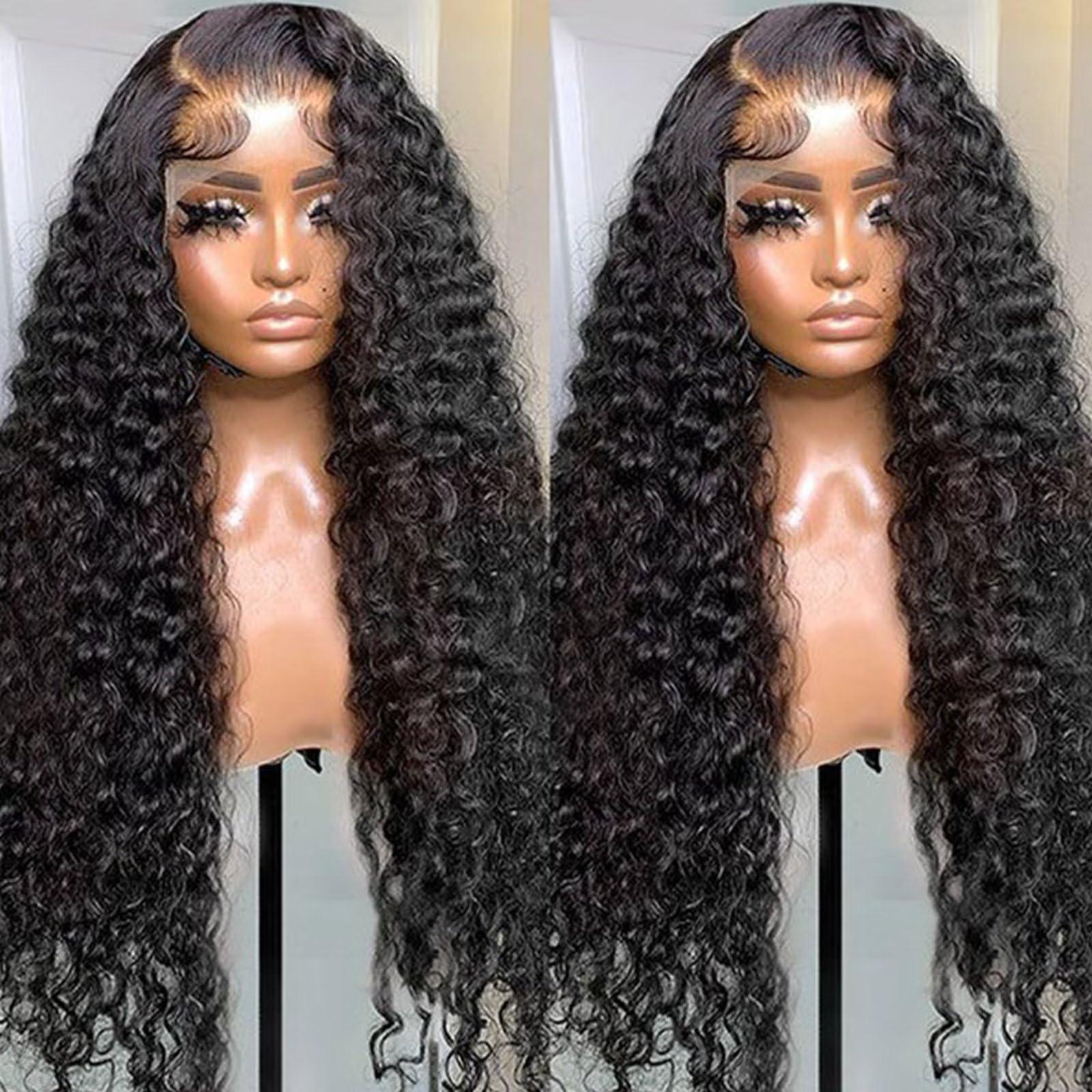 Lemoda Lemoda 12A 13x4 Water Wave Full Lace Frontal Virgin Human Hair Wigs Deep Wave 13x4 HD Lace Front Wigs Wet and Wavy Human Hair Wig 32inch