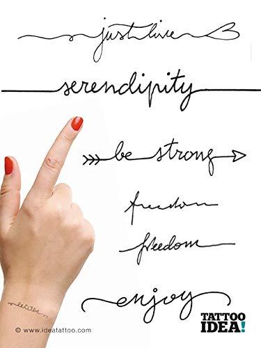 3ntini Tattoo Fonts - Lettering Scripts Tattoo Flash Design Book 64-Pages