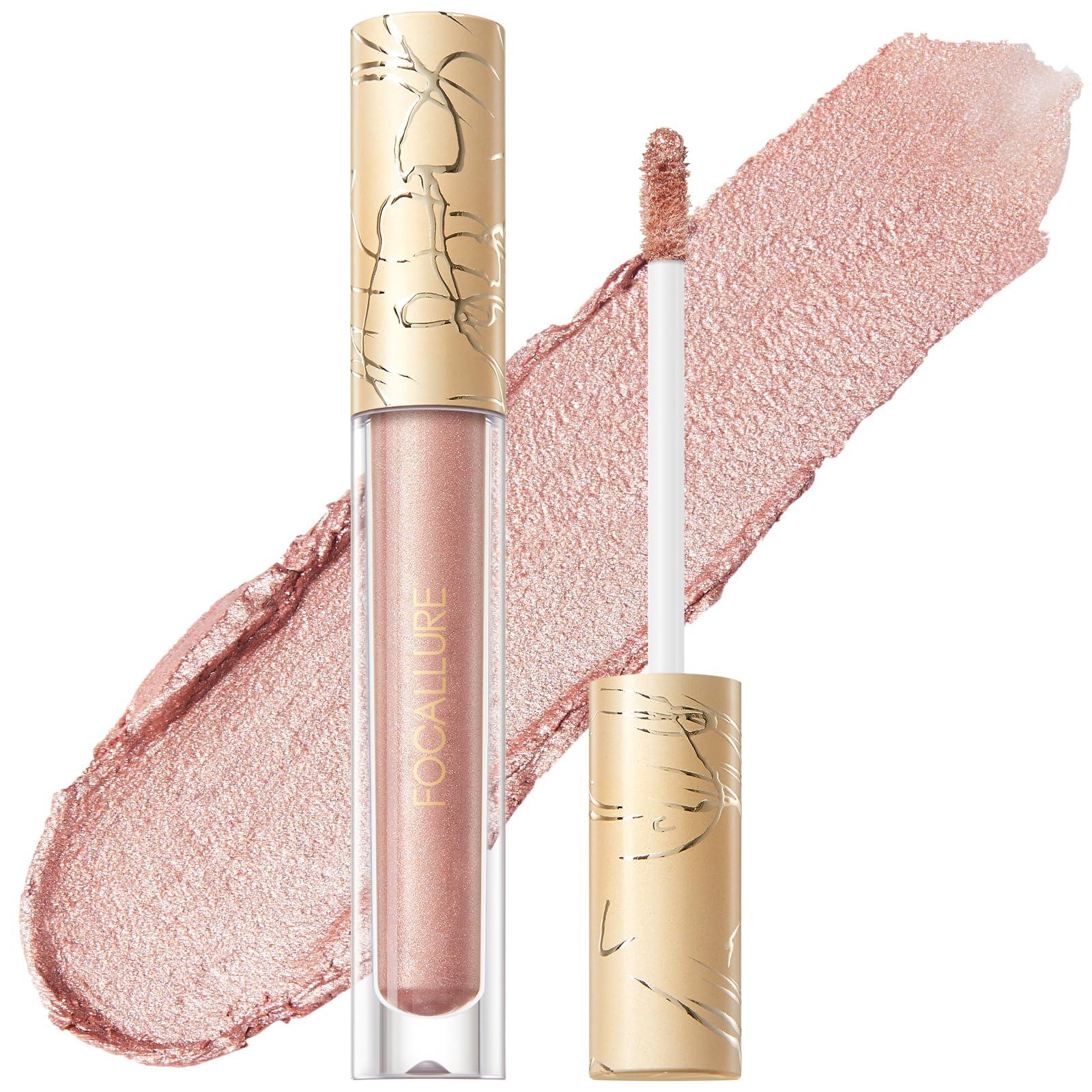FOCALLURE FOCALLURE Metallic Liquid Lipstick,Non Stick Cup Lip Gloss,High Impact Lip Color with Transfer-proof Wear,Long Lasting & Waterproof Lipstick Makeup for Women,YoungLust