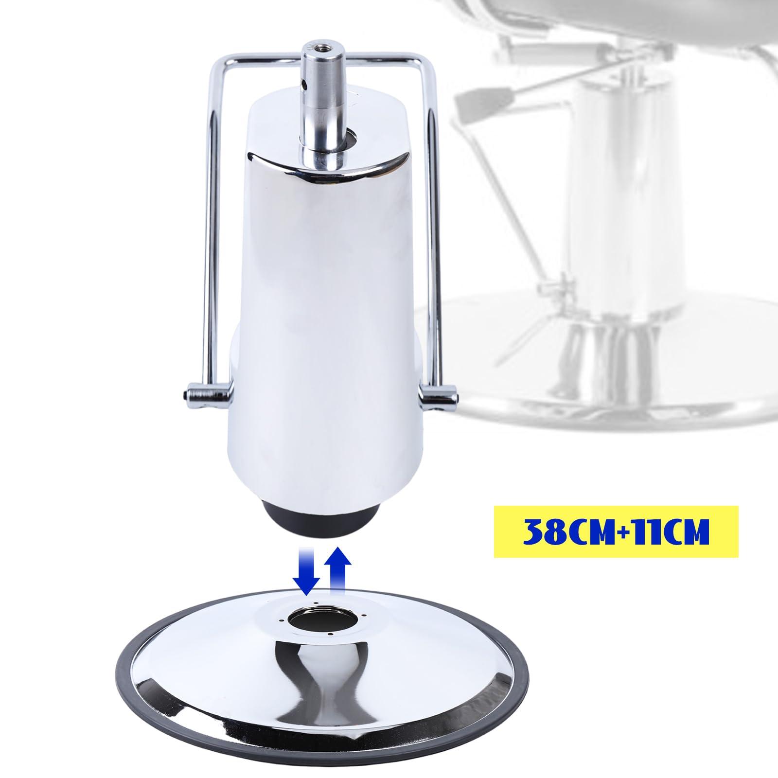 Venionwa Hydraulic Barber Chair Pump Salon Chair Lift Cylinder w/ 23" Base Replacement, Hydraulic Lift Cylinder Replacement for Hairdressing Salon Office Chair 4.3in Adjustable Height (4.3in Adjustable Height)