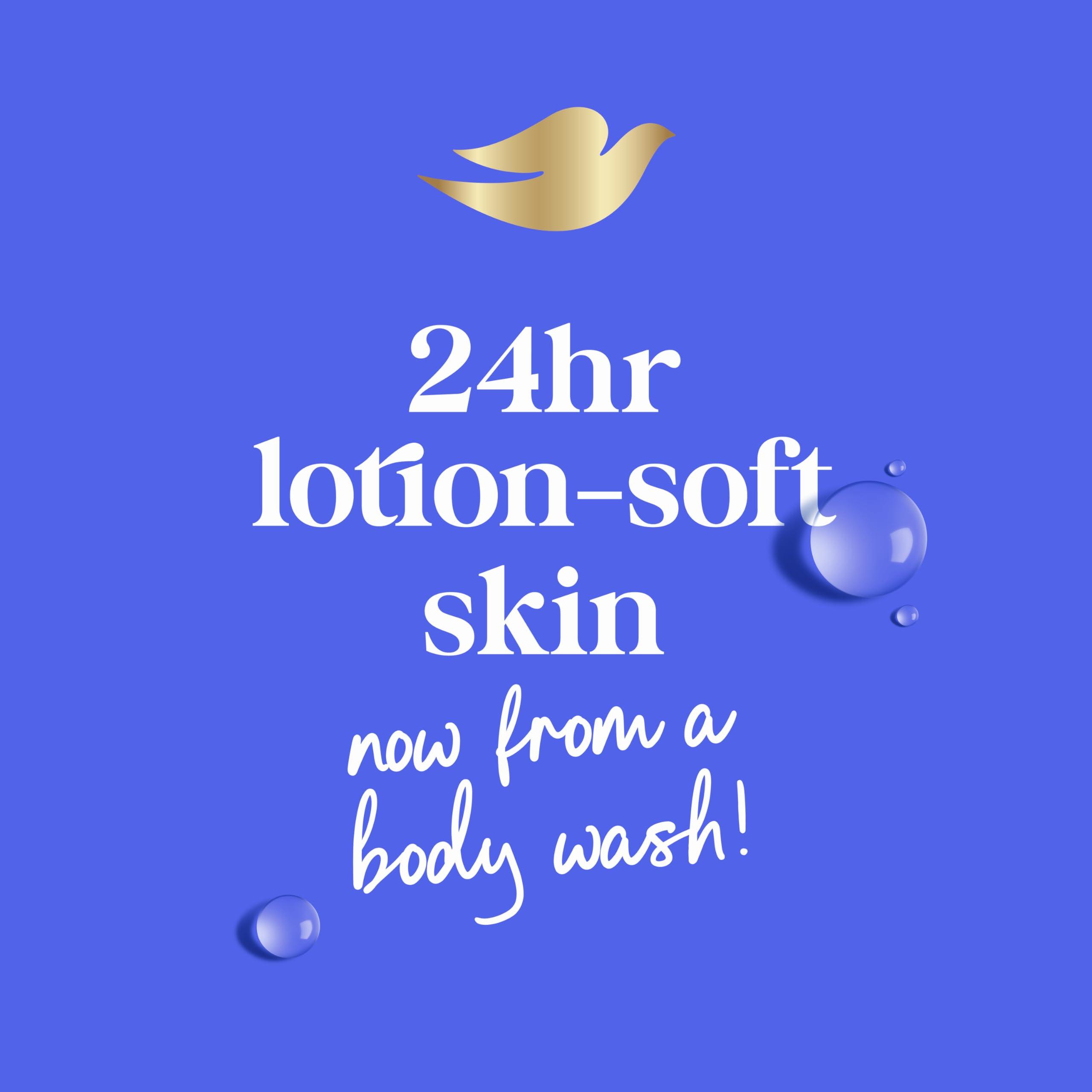 Dove Dove Body Wash with Pump 3 Count Deep Moisture for 24hr Lotion-Soft Skin Moisture Moisturizing Skin Cleanser with No Sulfates No Parabens