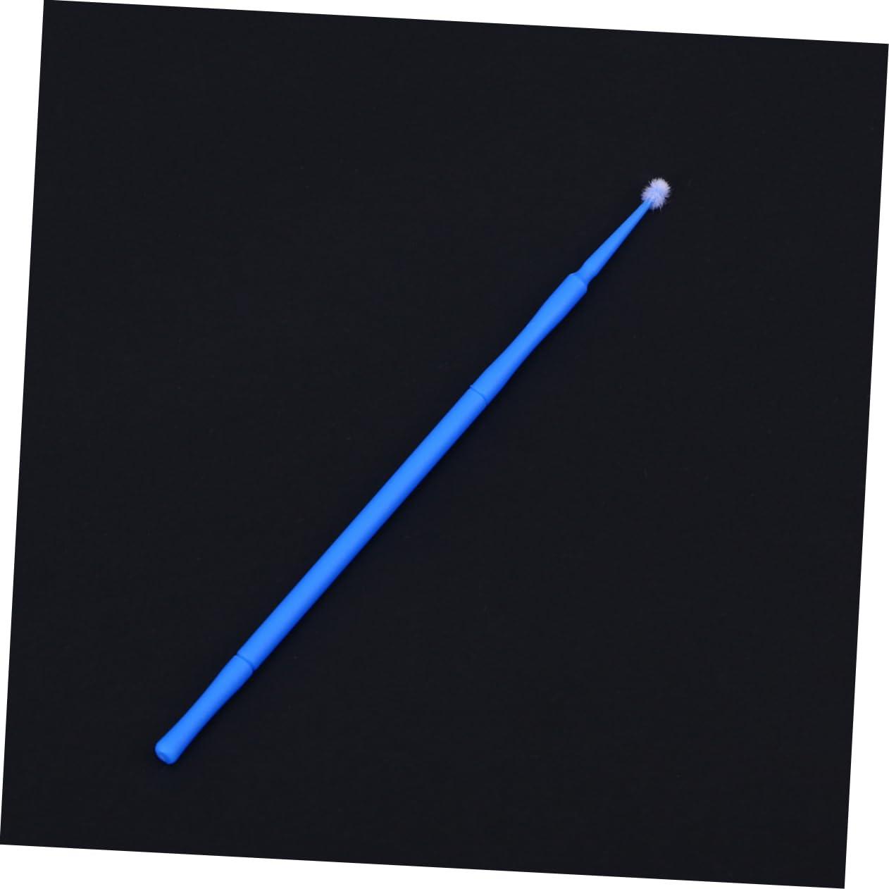 Baluue 100pcs Applicator Brush Cotton Swabs Microblading Applicator Stick Blue Baluue