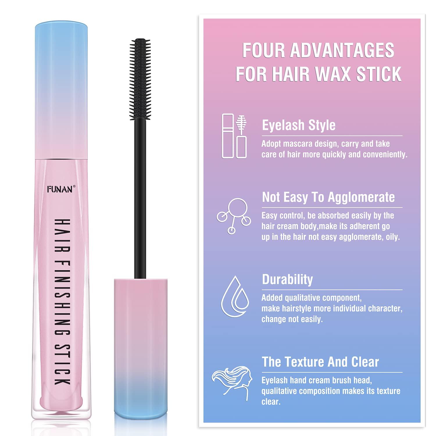 FUNAN FUNAN Hair Feel Finishing Stick for Small Broken Hair, Stick, Gel Wax Women Naturally Refreshing
