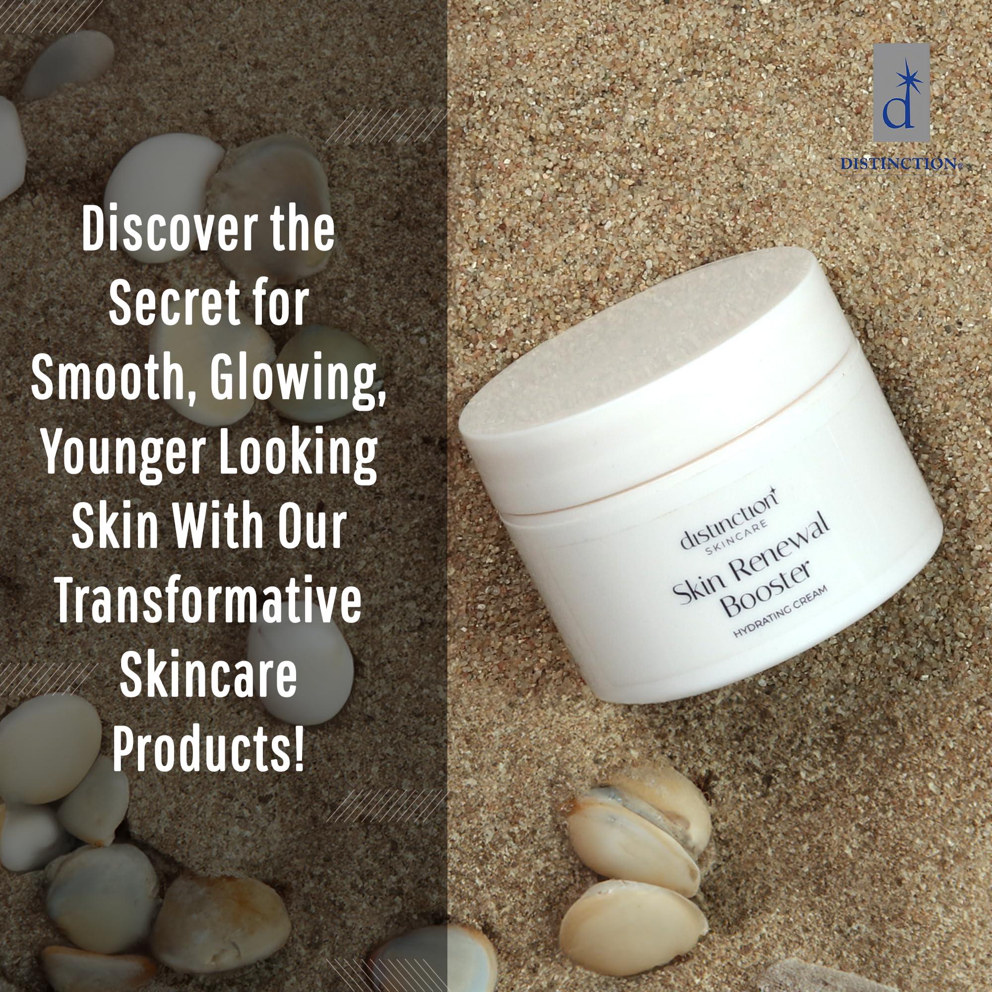 Distinction Distinction Skin Renewal Booster - Lightweight Hydrating Cream Lotion Serum | Anti Aging Cream Helps Reduce Appearance of Fine Lines & Wrinkles, Soothes, and Moisturizes (1 oz)