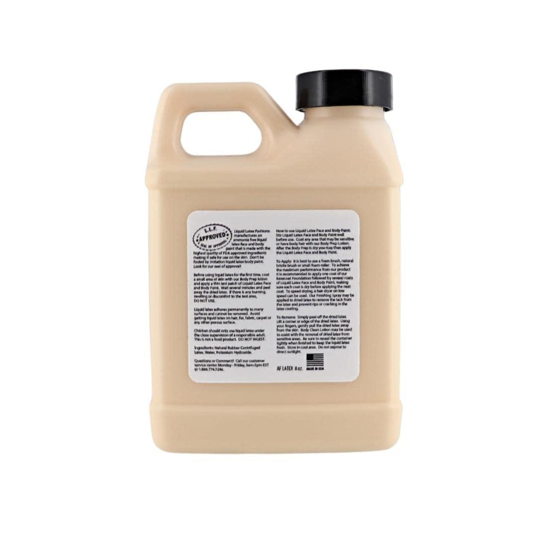 Liquid Latex Fashions Liquid Latex Fashions - Ammonia Free Halloween Easy Peel Off Body Paint, Ideal for Art, Theater, Parties, School Plays, Cosplays and Concerts, Flesh- 8 oz