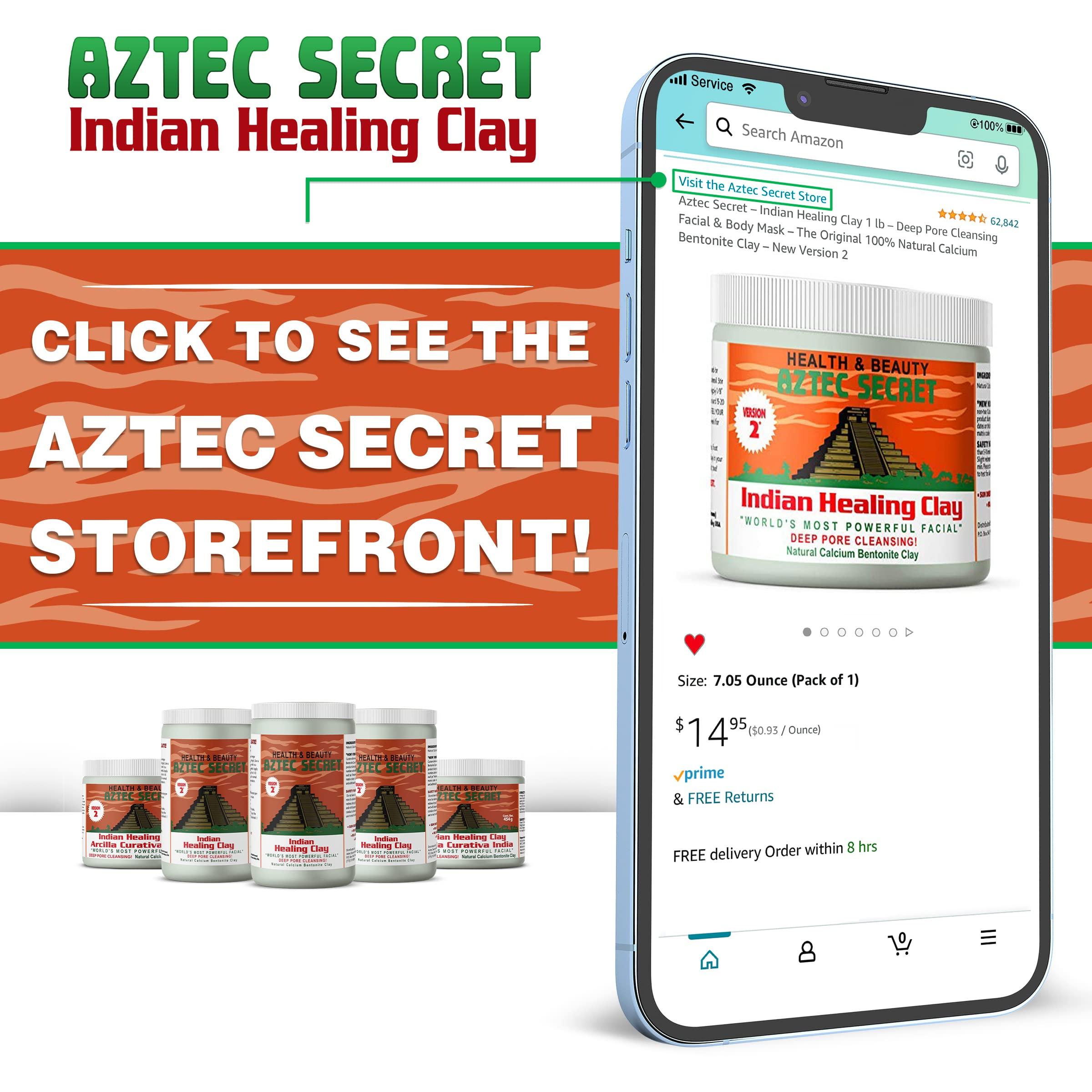 Aztec Secret Aztec Secret - Indian Healing Clay 1 lb and Joboba Oil 2 oz Bundle