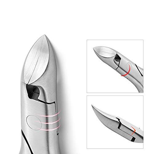 Dr.Pedi Dr.Pedi Ingrown Toenail Tools KitFingernails Clippers Set Cuticle Nipper Cutter Trimmer Remover Nail File for Dead Skin Durable Manicure Pedicure Tools, Black