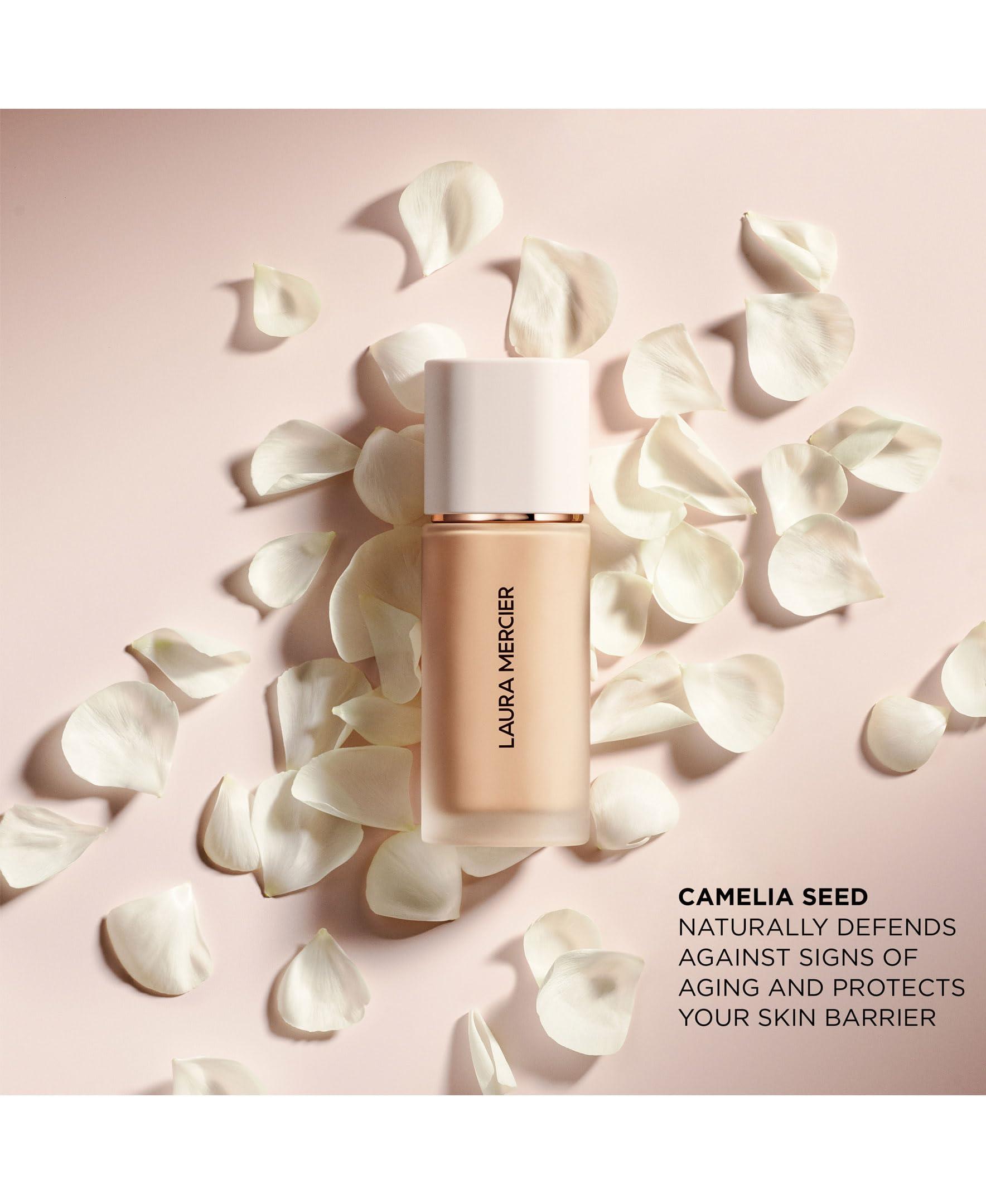 Laura Mercier Laura Mercier Real Flawless Weightless Perfecting Waterproof Liquid Foundation: Medium-Buildable Coverage, 12 HR Fade-Proof Wear, Natural Finish, Hydrating, Long Lasting, Non-Comedogenic, Silk