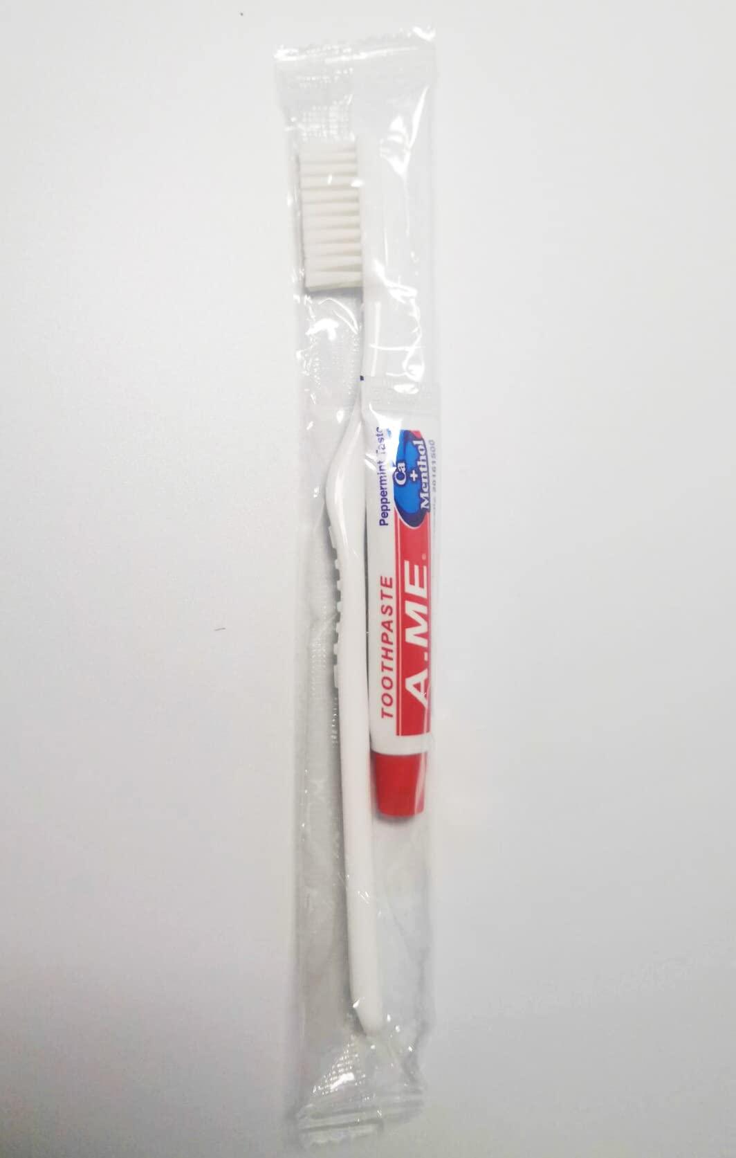 Travelwell Hotel Toiletries Amenities Bulk Individually Wrapped 30ml Shampoo & Conditioner 2 in 1, Round Tissue Pleated 28g Cleaning Travel Soap In Bulk, Comb,Toothbrush Toothpaste, Body Lotion 25 Set