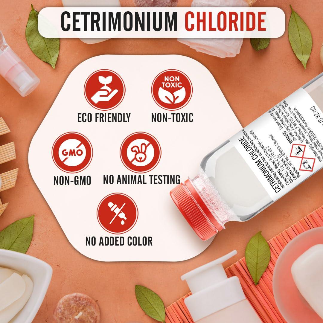 Artekas Innovation Cetrimonium Chloride - 250 g | 8.82 oz - Liquid - for DIY Cosmetics Craft Projects - Conditioning Agent for Hair Conditioning Creams and Emulsions