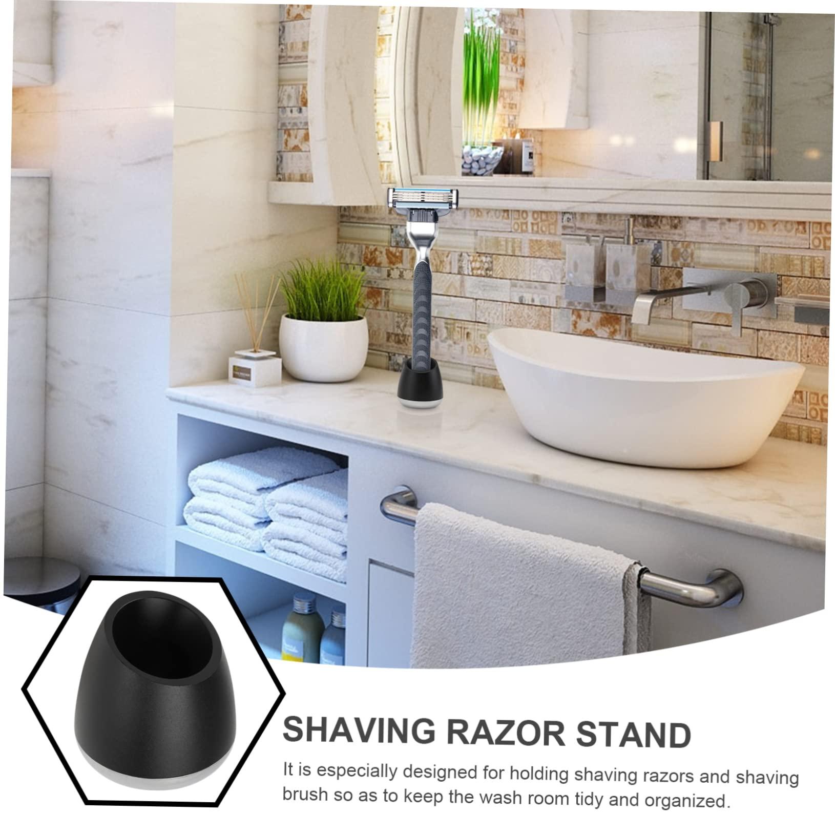 Cabilock Cabilock Shaving Razor Stand Safety Razor Stand Head Shavers for Men Razor Base Face Shaver for Men Body Shavers for Men Shaving Brush Stand Mens Shaver Man Block Desktop