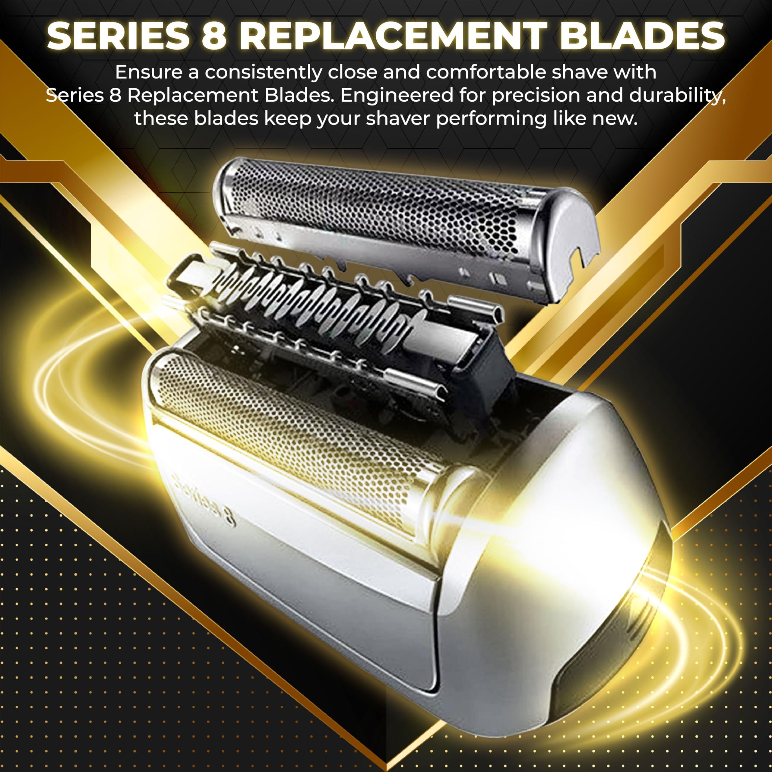 Golden Lotus Creations Golden Lotus Creations 83M Replacement Head Compatible with Braun Series 8 - Compatible with Braun S8 Replacement Head Electric Razor Blades Model 8370cc 8340s 8350s 8467