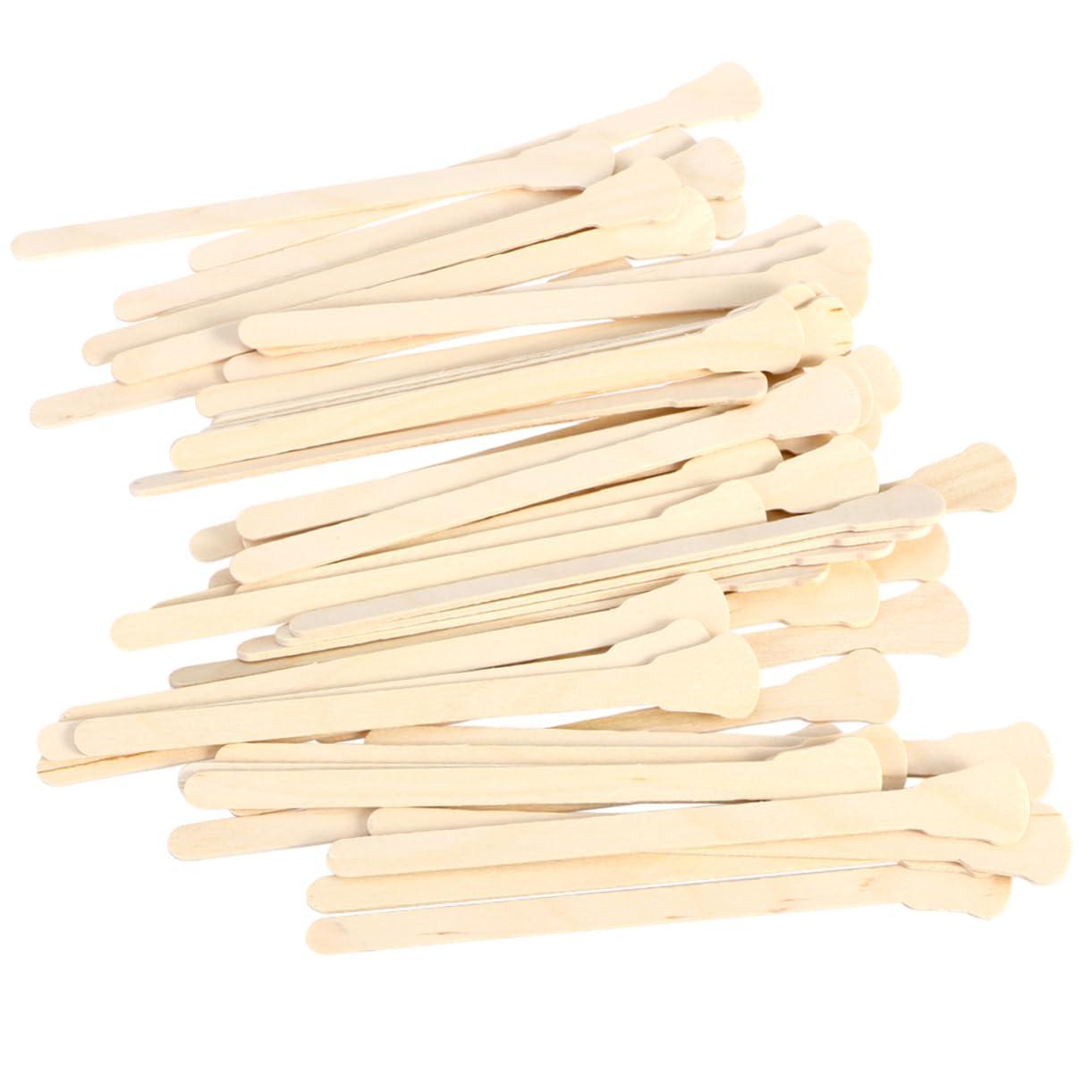 Hemoton Hemoton 150pcs Wooden Spatula for Waxing Wax Kit for Hair Removal Ear Hairs Removal Sticks Esthetician Supplies Wooden Waxing Sticks Wax Kits Wood Spatula Nasal Face Smudge Stick