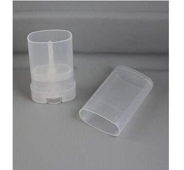 ericotry 10Pcs 15 ML Empty Plastic Oval Deodorant Containers Lip Gloss Balm Tubes for DIY