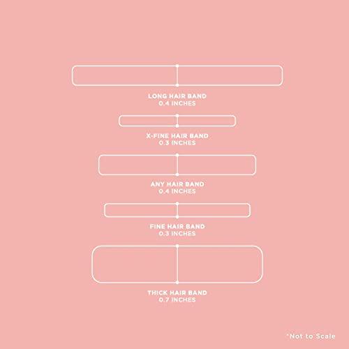 GIMME Gimme Beauty - Thick Fit Hair Bands - Beach - Damage Free Hair Ties - Made with Seamless Microfiber Elastics - Thick + Curly Hair Accessories - No Snagging, Dents, or Breakage (6 Count)