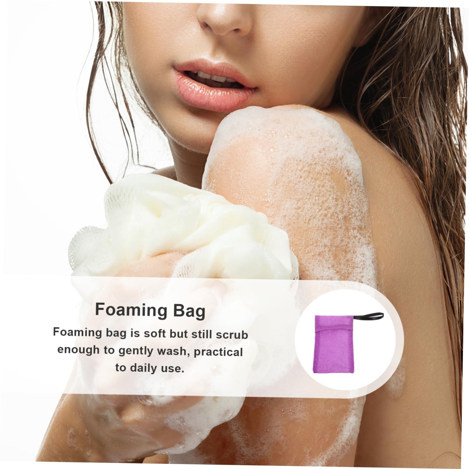 AUTSUPPL AUTSUPPL Travel Soap Holder for Bar Soap Soap Bar Shower Soap Saver Bag Soap Bags for Soap Bars Soap Bags for Bathroom Soap Scrubber Pouch Soap Pouch for Bar Soap Nylon Purple