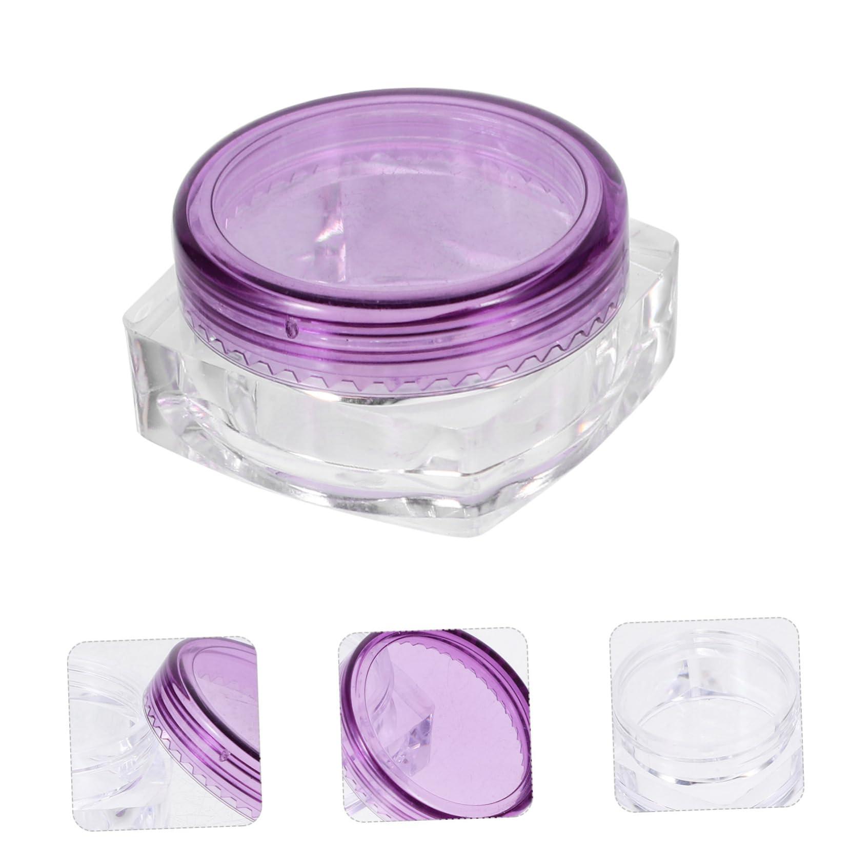 WOONEKY WOONEKY Travel-Sized Cream Containers 5g Empty Cream Jars Portable Refillable Plastic Cream Storage for Face Creams