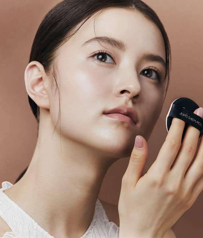JUNG SAEM MOOL [JUNGSAEMMOOL OFFICIAL] Skin Nuder Cover Layer Cushion 21 (N-Light) | Refill Included | Delicate Cover | All-day Lasting | Makeup Artist Brand