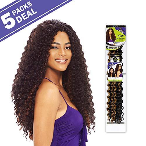 JANET COLLECTION Braids MULTI PACK DEALS! Janet Collection 100% Kanekalon braids Noir Deep Twist Braid 24" (5-PACK, FS1B/30)
