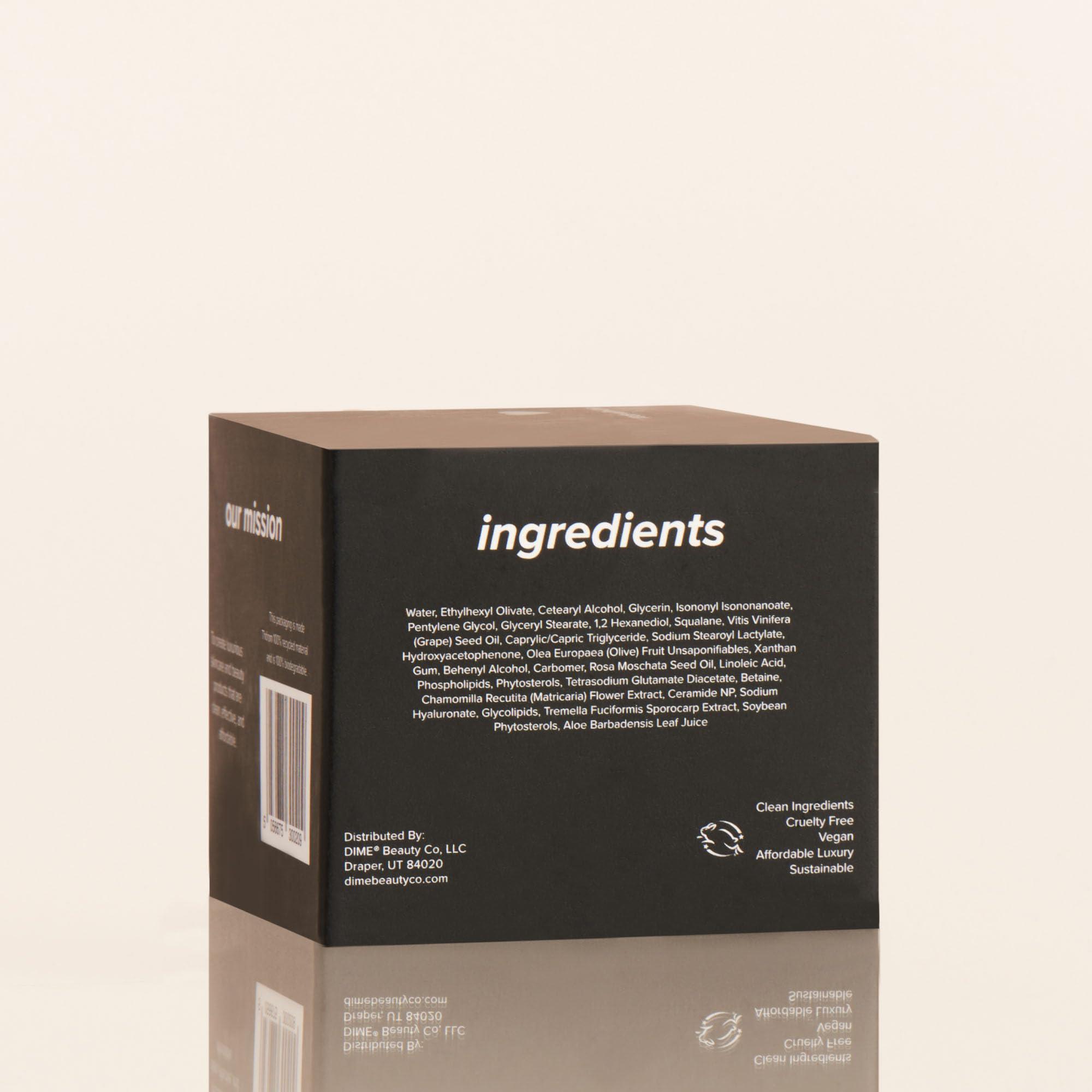 Dime Dime Beauty Restorative Night Cream, Facial Moisturizer with Ceramides and Sea Buckthorn, 1.7 oz / 50 ml