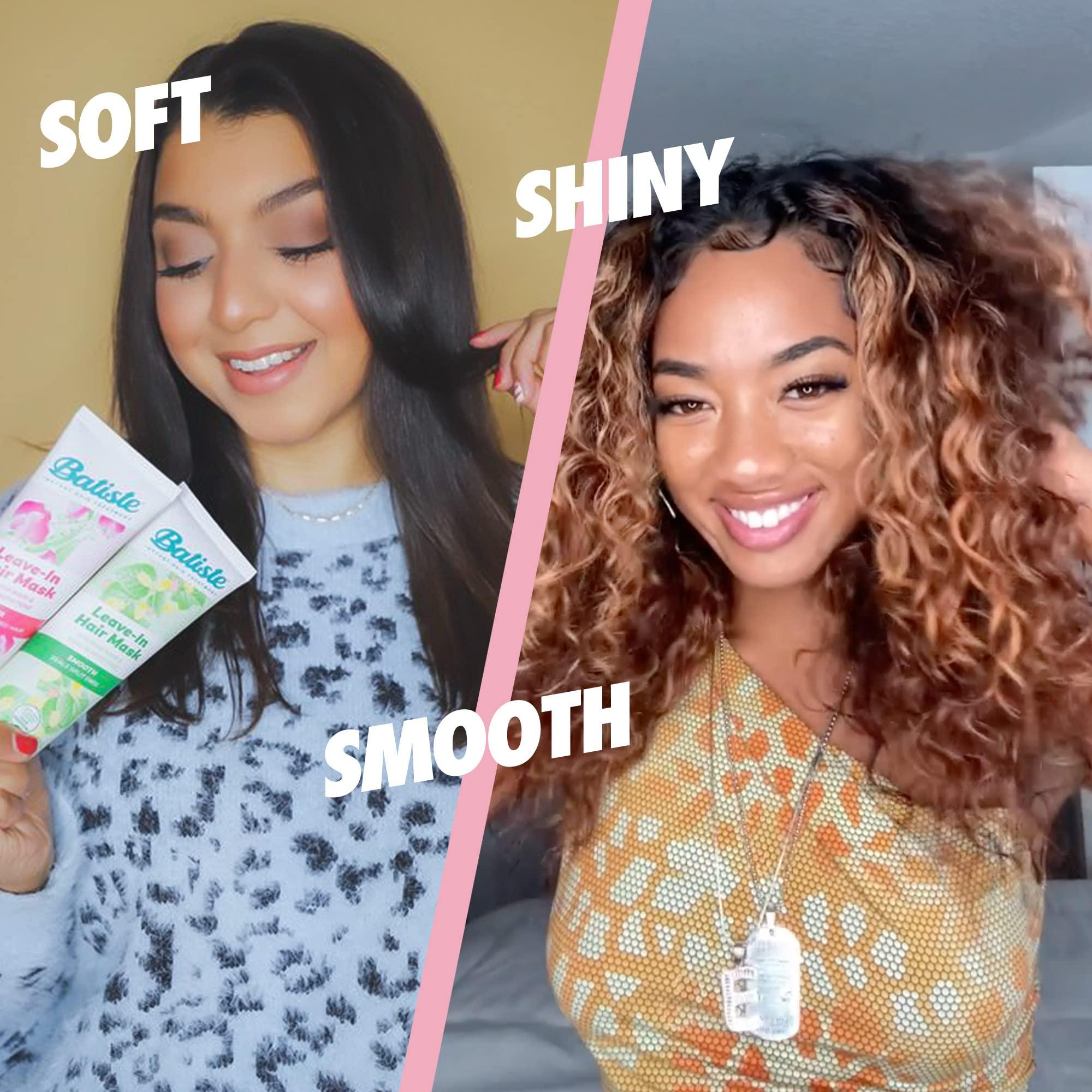 Batiste Batiste Heat Protectant For Hair & Leave In Conditioner Hair Mask, Repair and Restore Formula, Hair Conditioner for Dry or Wet Hair, Infused with vitamin E for Enhancing Haircare, 4.3oz. (Pack of 2)