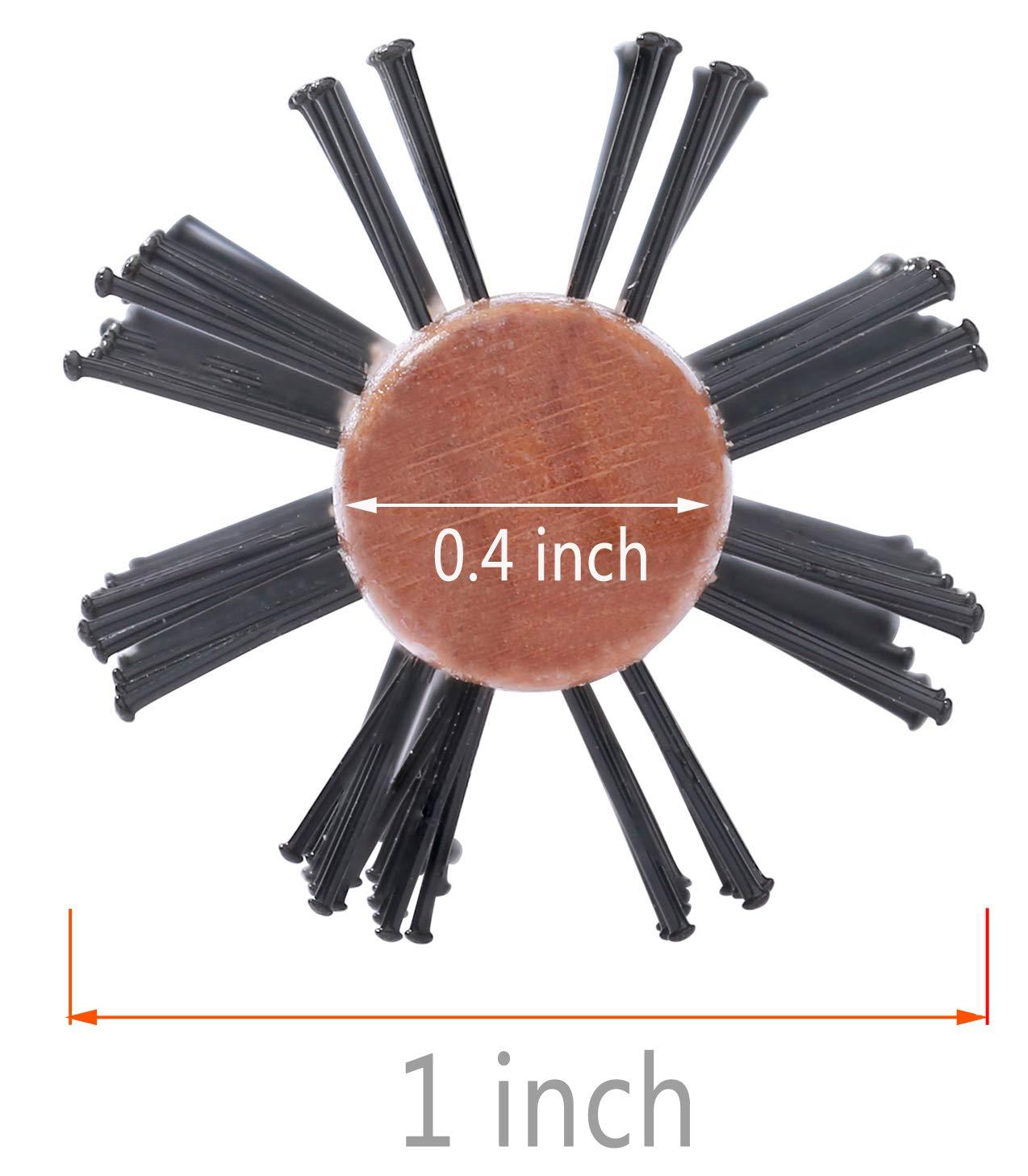 PERFEHAIR Small Round Brush for Short Hair, 1 Inch & Mini Round Hair Brush, 1 Inch