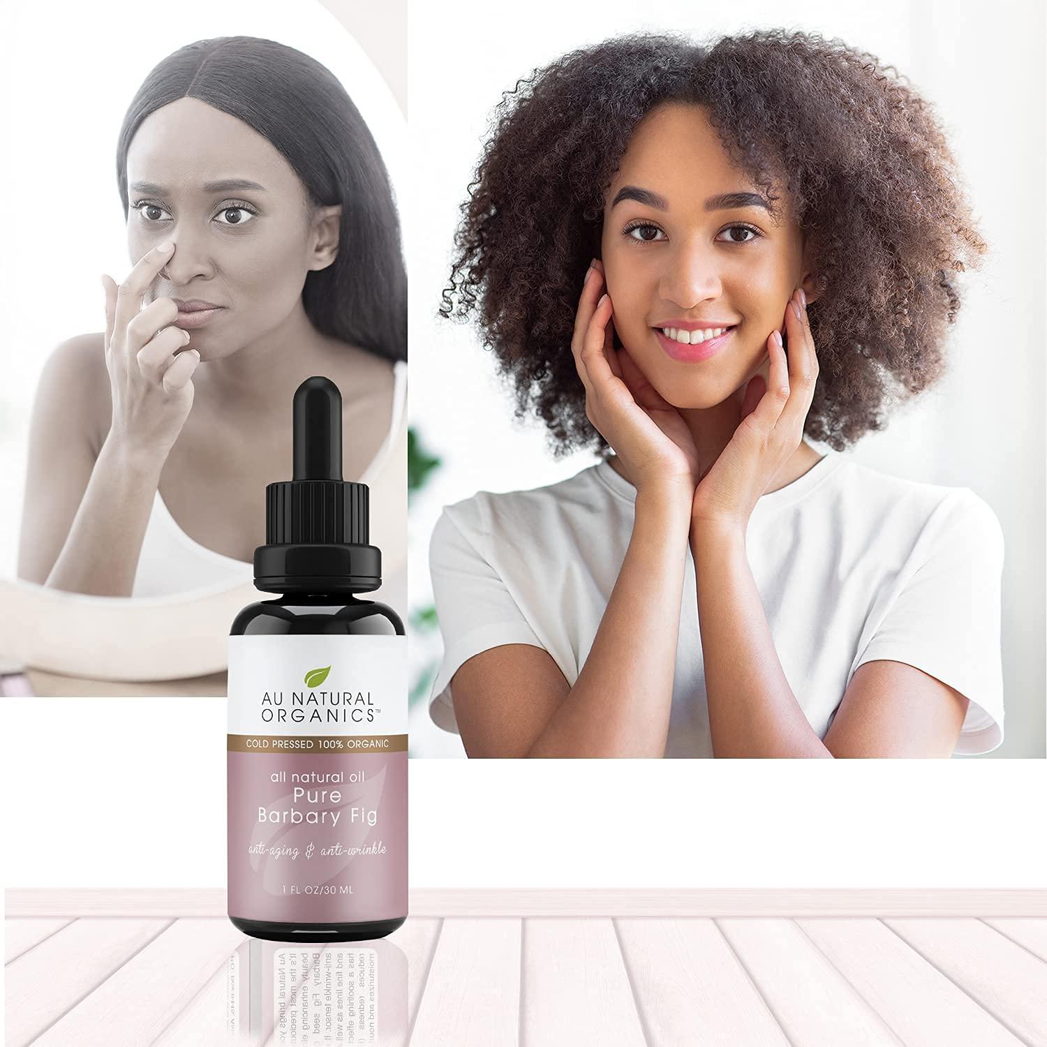 Au Natural Organics Au Natural Organics Prickly Pear Seed Oil for Face (Barbary Fig) 100% Pure Organic Prickly Pear Oil, All Natural Face, Dry Skin & Body Moisturizer and Hair Treatment, Extra Virgin, Cold Pressed, 1 oz