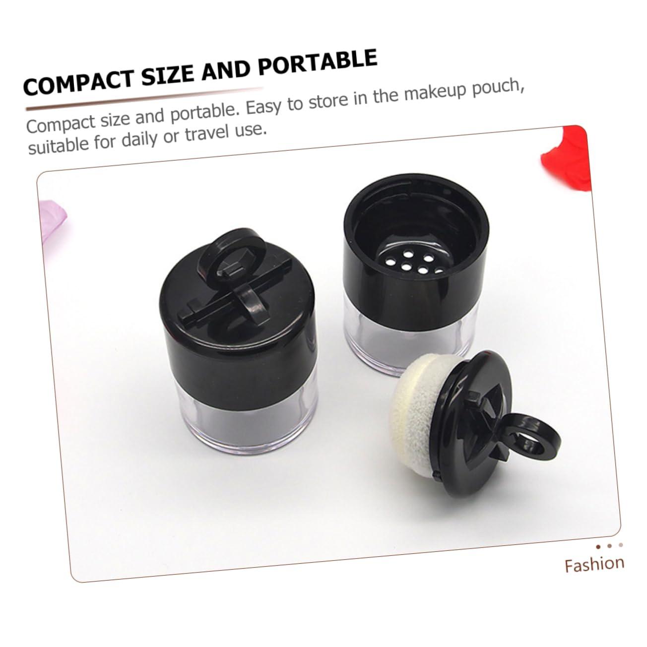 Beavorty 10 Pcs Powder Box Refillable Loose Powder Container Powder Puff and Container Cosmetics Powder Cases Makeup Powder Cases Cosmetics Powder Container Portable Loose Powder Case