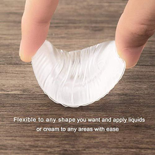 Ktdzone Ktdzone Washable Silicone Sponge Jelly Applicator for Cream Gel Foundation - Face Silisponge Cosmetic Beauty Makeup Tools Blender Red 4PCS