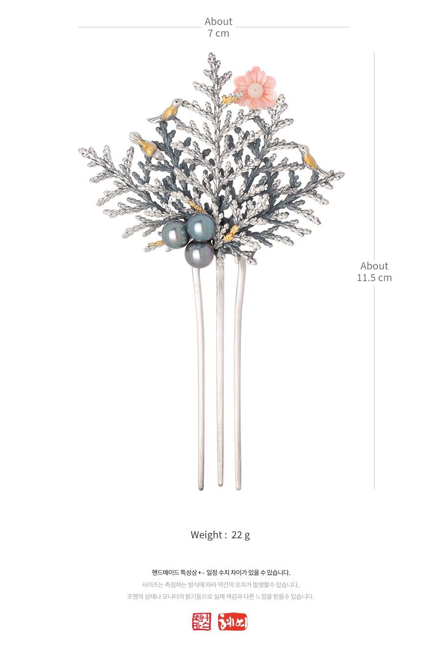 NASCHENKA Naschenka Binyeo Traditional Korean Hanbok Hair Pin Hair Sticks Silver Accessory Wedding Jewelry 1545530