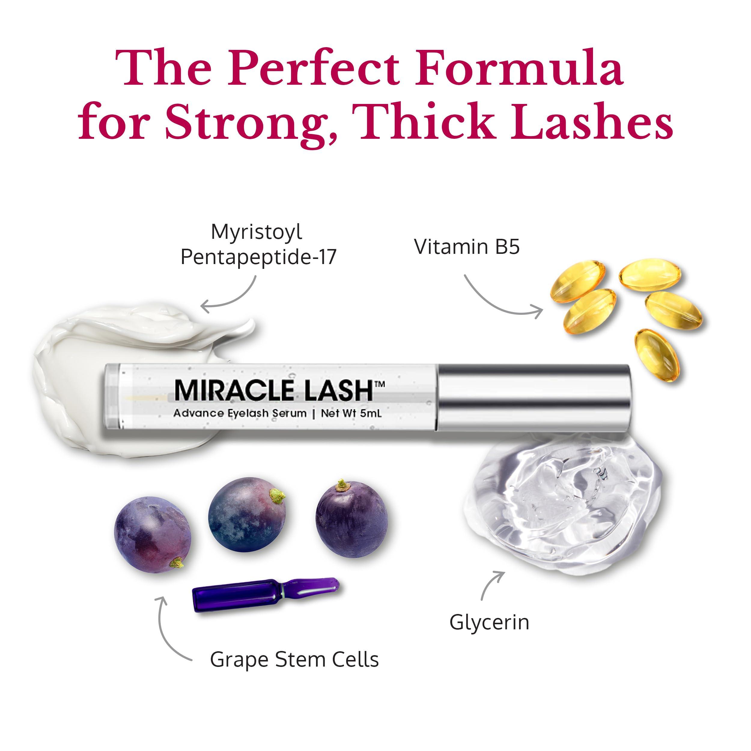5th & Glow 5th & Glow Miracle Lash Enhancing Serum, Eyelash Serum to Nourish, Hydrate, and Protect Eyelashes, Lash Serum for Eyelash Growth