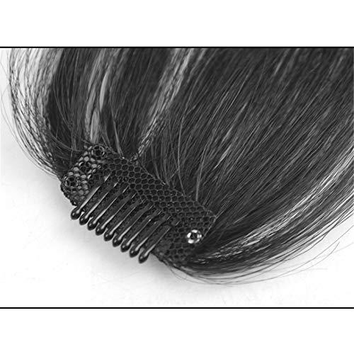 Drasawee Drasawee Women's Real Human Hair Bang 3D See Through Bang Wigs Deep Brown