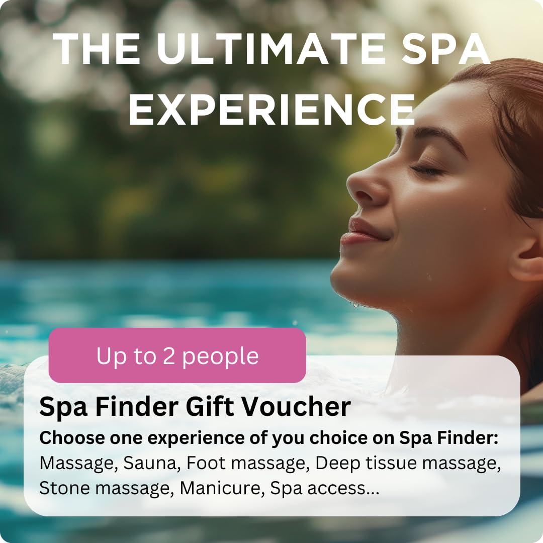 WONDERBOX Wonderbox Original Gift Idea - Experience Gift The Ultimate Spa Experience- Spa Finder Voucher - For 2 people Relaxing gift