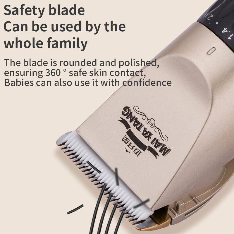 binguo ex binguo ex Professional Hair Clipper with Ceramic Cutter Head, Removable Battery, and Metallic Paint - Ideal for Hair Salons and Home Use