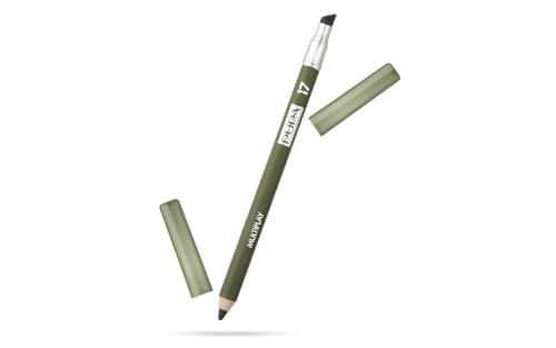 Pupa Pupa Milano Multiplay Eye Pencil - Creamy, Blendable Eyeliner With Smudge Tip - Create Long Wearing, Glamorous Intensity - Smooth And Lasting Color Liner For Waterline Or Lid - 17 Elm Green - 0.04 Oz