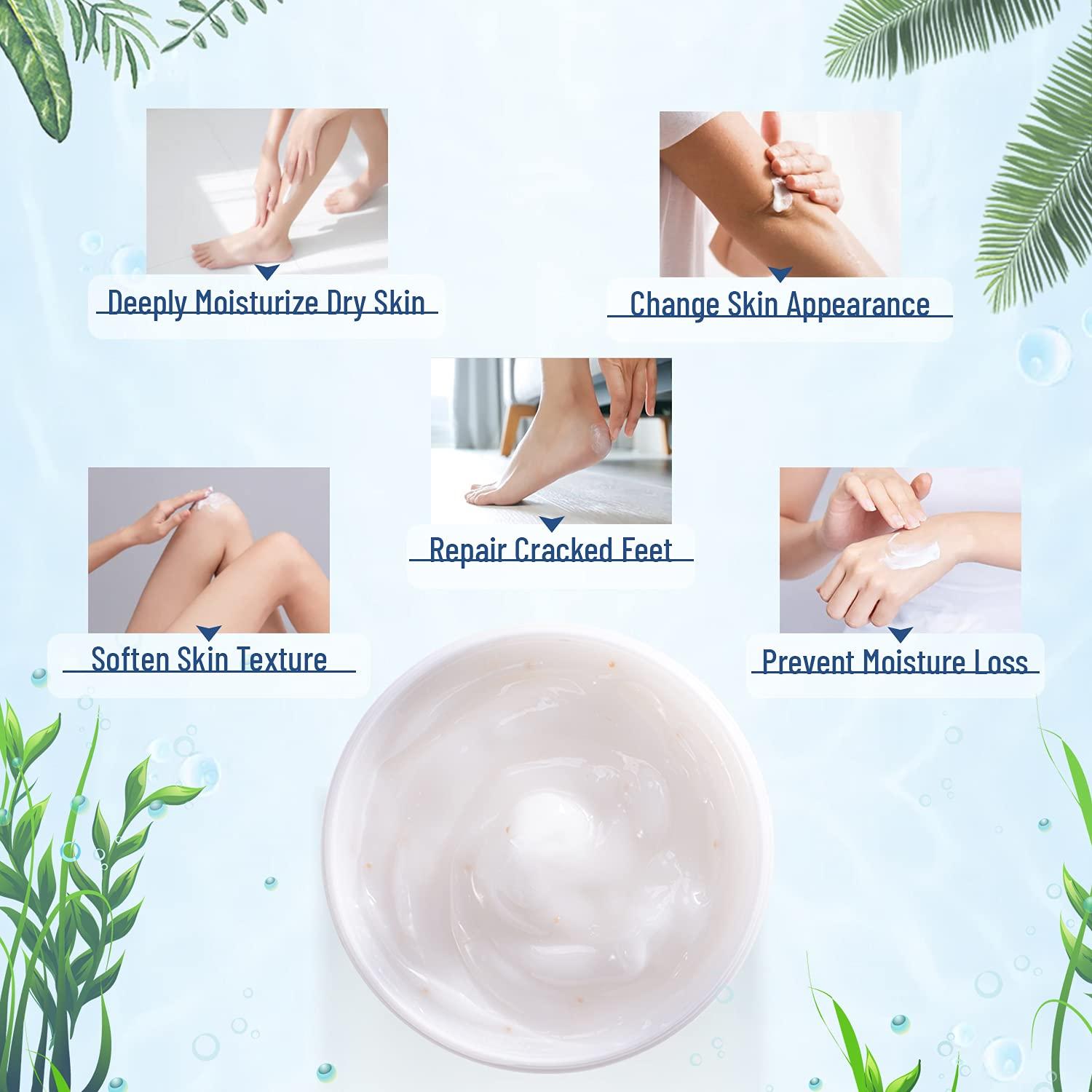 OUKEYA OUKEYA Urea Cream 40 Percent, Urea Foot Cream for Dry Cracked, 40 per Urea Lotion for Feet Maximum Strength (2 Packs)