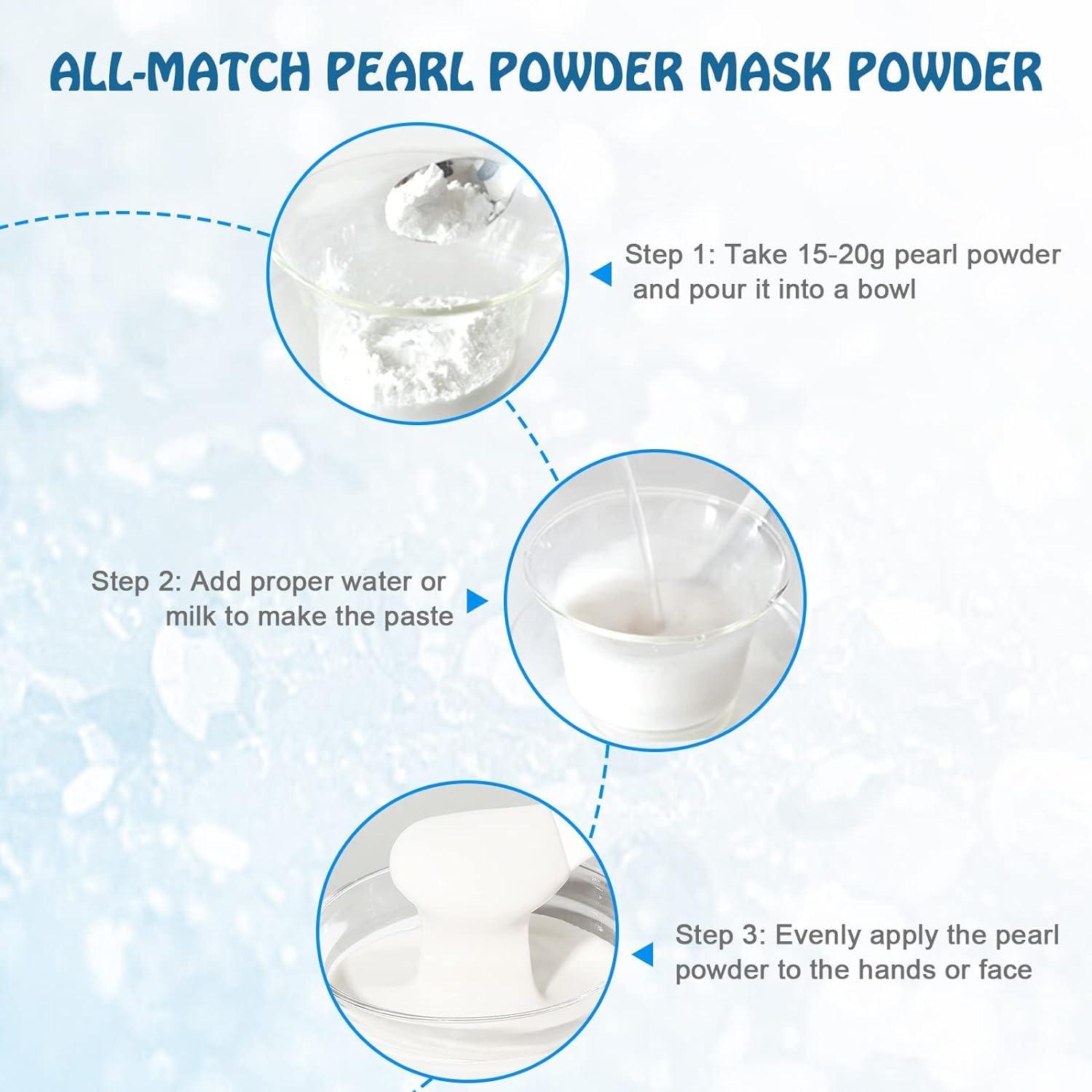 CCnature CCnature Pearl Powder Remove Spots and Acnes and Detoxifying, Making Face Mask, 200g