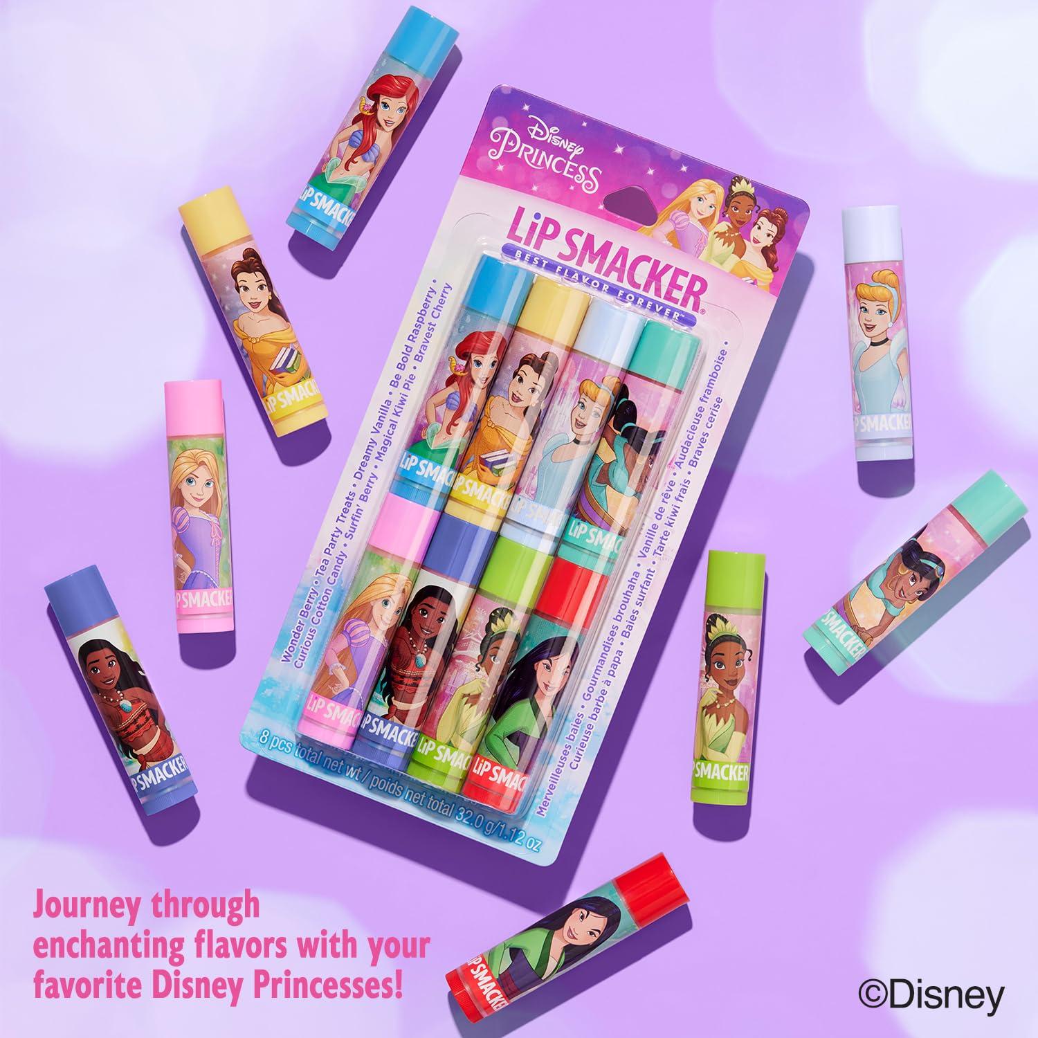 Lip Smacker Lip Smacker Disney Princess Flavored Lip Balm Party Pack 8 Count, Clear, For Kids