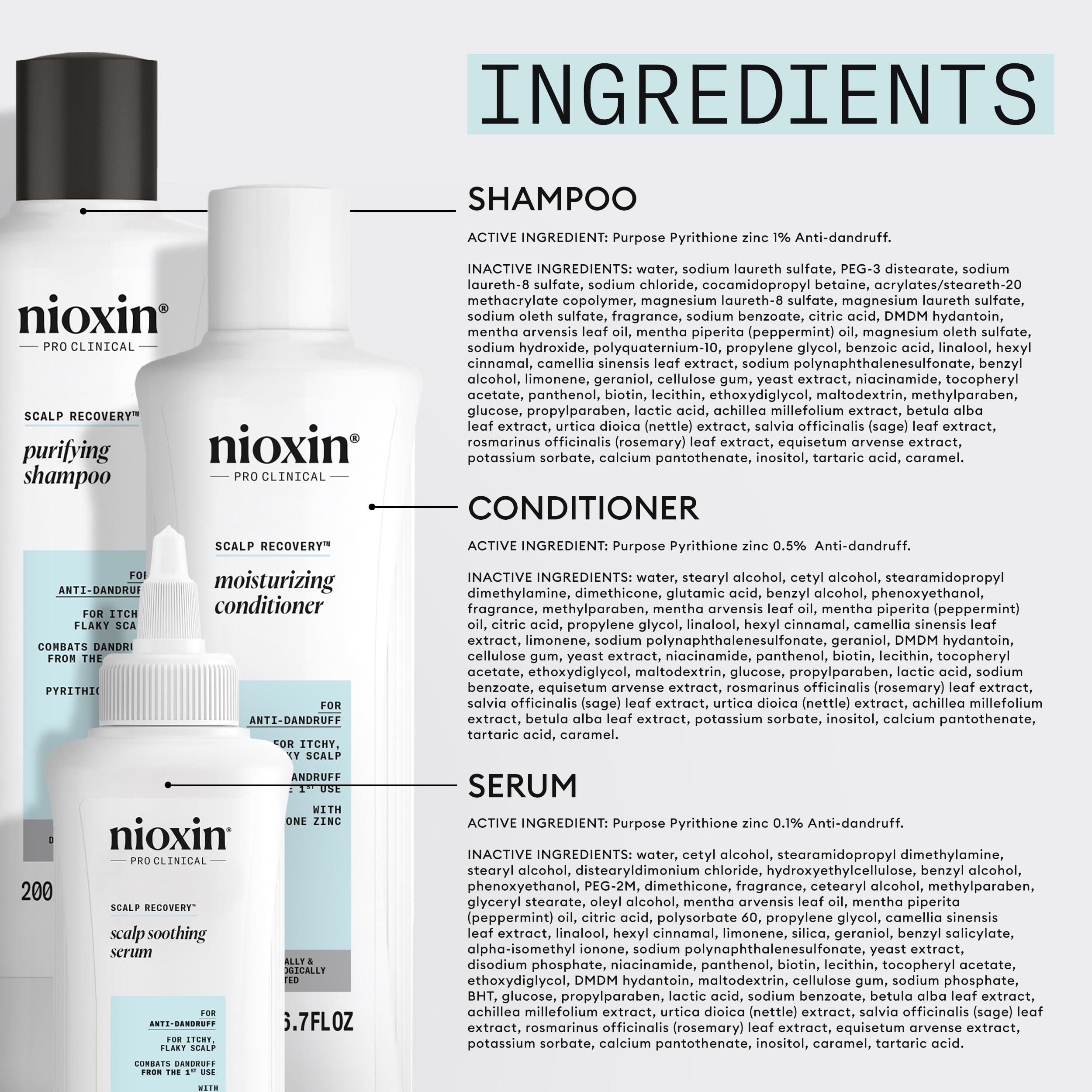 Nioxin Nioxin Scalp Recovery Anti-Dandruff System Kit | For Itchy & Flaky Scalp | Pyrithione Zinc | Trial Size