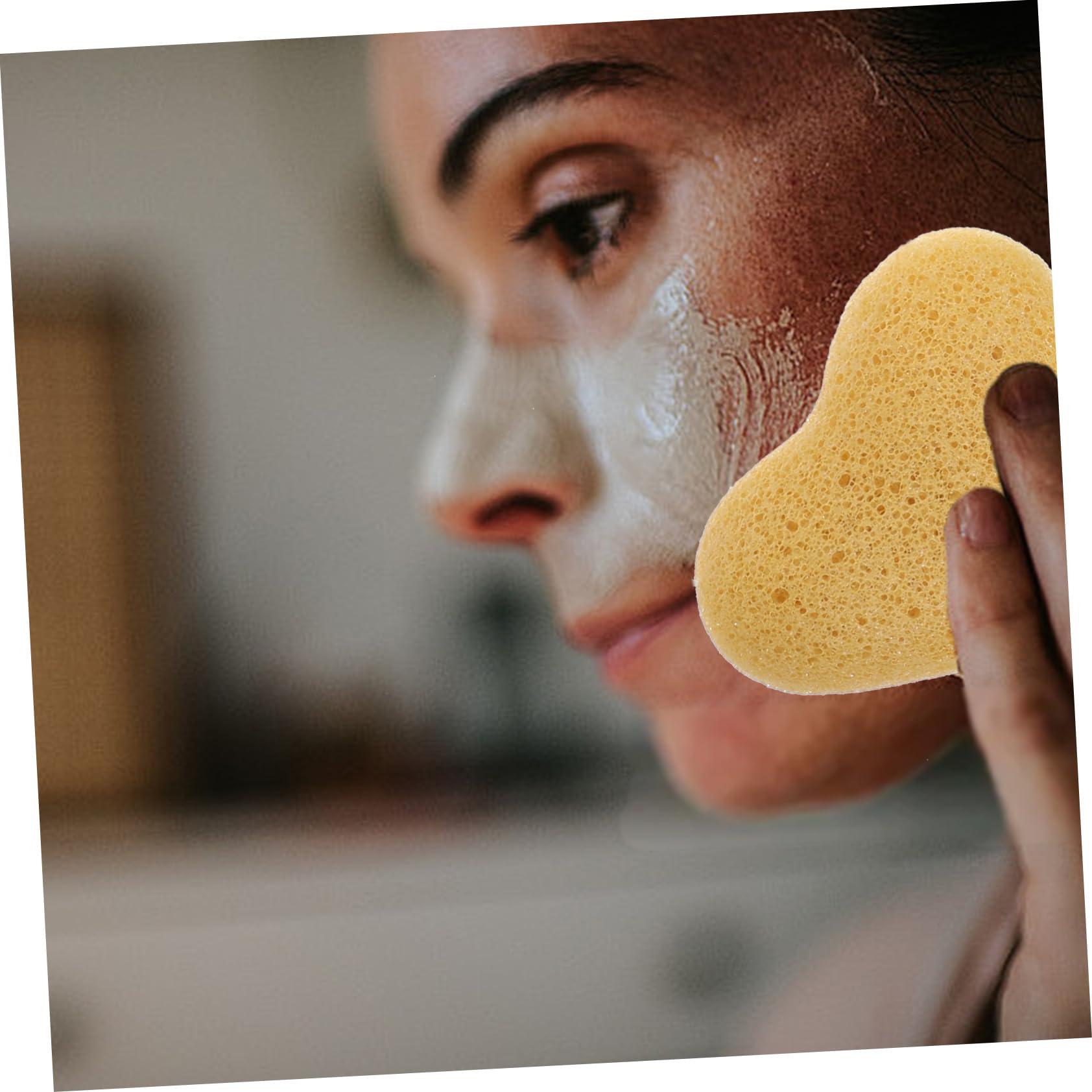 HAKIDZEL HAKIDZEL Sponges 3pcs Facial Face Cleaning Pad Facial Essentials Facial Cleansing Pads Heart Shaped Face Cleansing Pads Thicken Supplies Sponge Facial Sponges