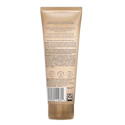 Jergens Jergens Natural Glow Self Tanner Body Lotion, Sunless Tanning, Medium to Deep Skin Tone, Daily Moisturizer with Coconut Oil, Vitamin E and Antioxidants, 7.5 Oz