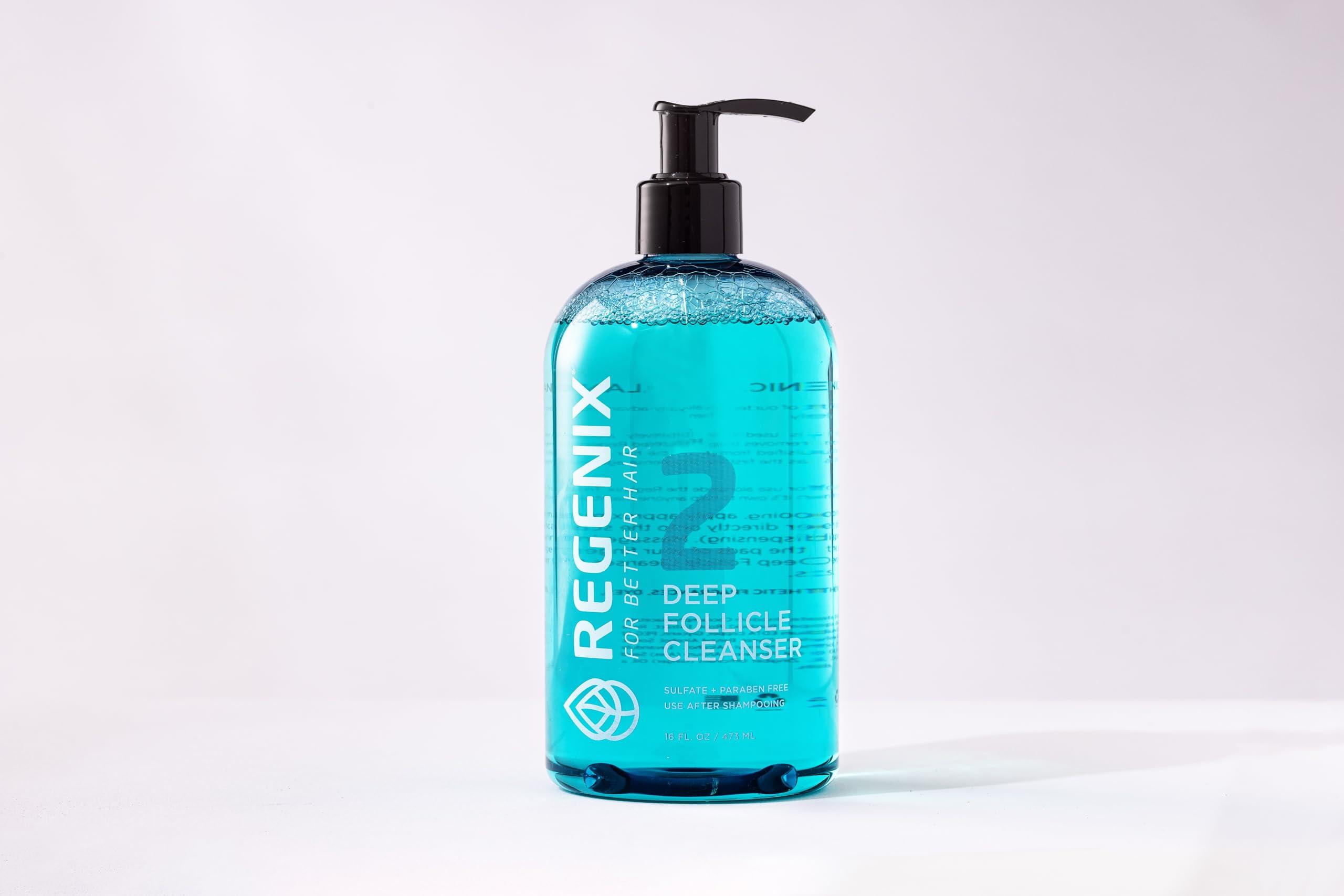 Regenix Regenix Deep Follicle Cleanser for Hair Thinning, Dandruff & Itchy Scalp, Removes Debris & Product Build-up for Cleaner, Healthier Scalp, Use 3x a Week, 16 Fl Oz