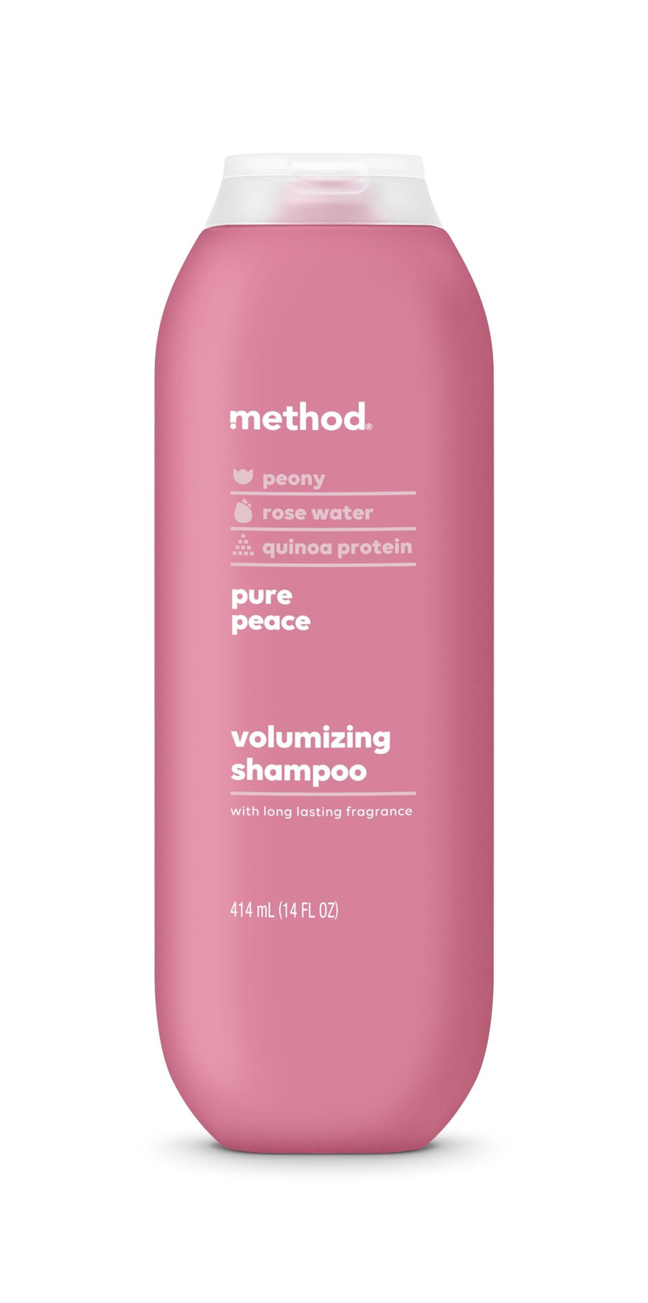Method Method Body Wash (28 oz) and Shampoo (14 oz) Pure Peace Paraben-Free Peony Rose Water Pink Sea Salt