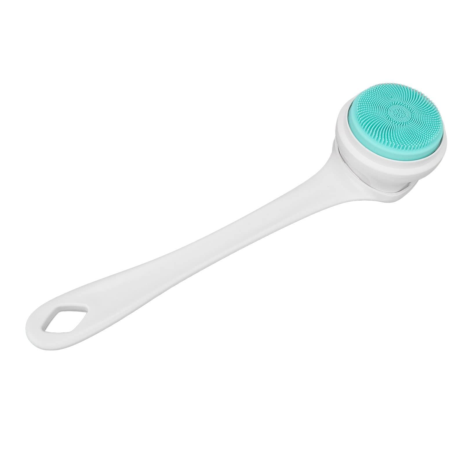 Generic Automatic Back Scrubber for Shower, Electric Body Brush Fully Automatic Electric Bath Brush Long Handle Shower Back Brush for Elderly Pregnant Women Children White